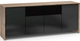 Salamander Designs® Chameleon Barcelona 345 Black Glass Speaker Integrated Cabinet-0