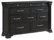 Elements International Kings Court 4-Piece Black King Storage Bedroom Set-3