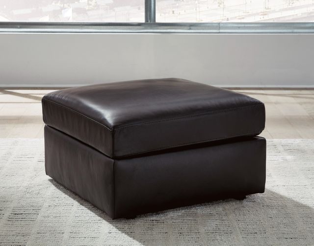 Signature Design by Ashley® ModMax II Black Oversized Accent Ottoman-2