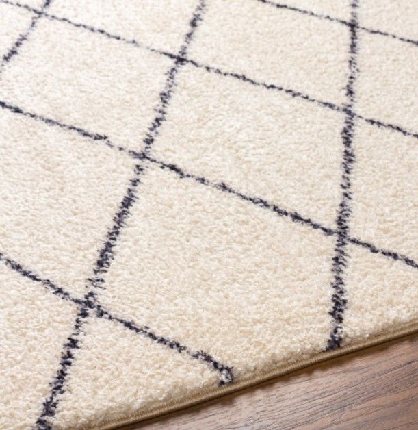 Surya Lykke White 4'x6' Area Rug-4