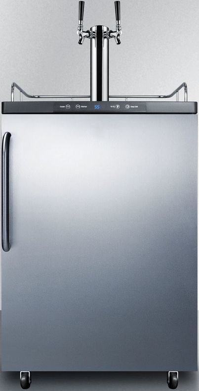 Summit® 5.6 Cu. Ft. Stainless Steel Beer Cooler/Kegerator-0