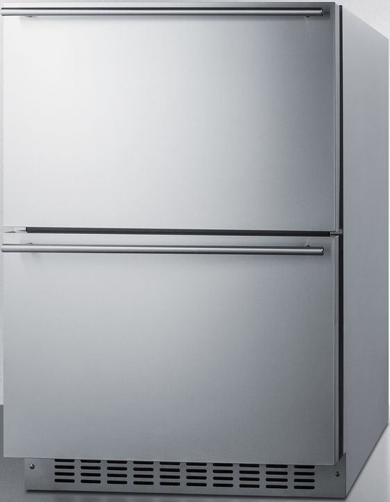 Summit® 3.9 Cu. Ft. Stainless Steel Refrigerator Drawers-1