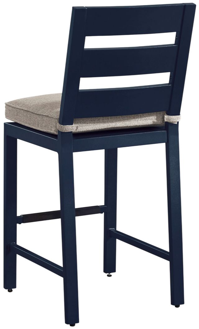 Signature Design by Ashley® Mabry Shores 2-Piece Navy Blue Aluminum/Fabric Outdoor Bar Stool-4