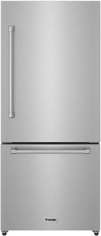 Thor Kitchen 30” 17.9 Cu. Ft. Stainless Steel Bottom Freezer Refrigerator-0
