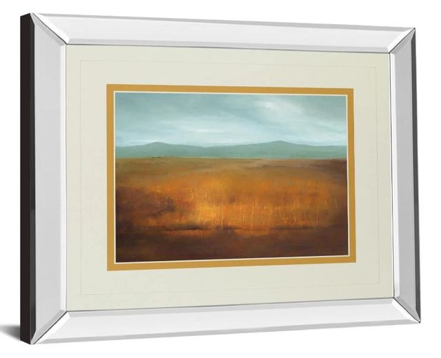 Classy Art Last Light by Caroline Gold Mirror Framed Wall Art-1