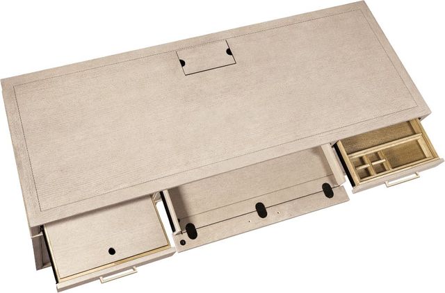 Hooker® Furniture Marlowe Polished Limestone Credenza-4