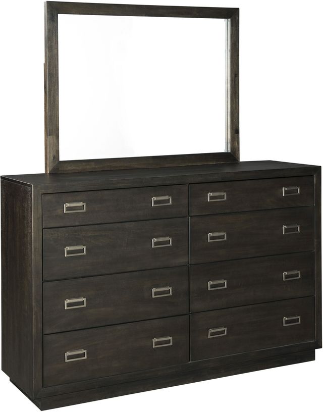 Signature Design by Ashley® Hyndell Dark Brown Bedroom Mirror-1
