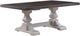 Urban Collections by Yutzy Woodworking Empire Pedestal Retreat White Oak/Shell 42”x66” Dining Table-0