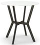Amisco Customizable Norcross 36" White Glass Round Counter Height Table-0