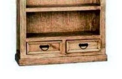 Million Dollar Rustic Arm Light Brown Bookcase-1