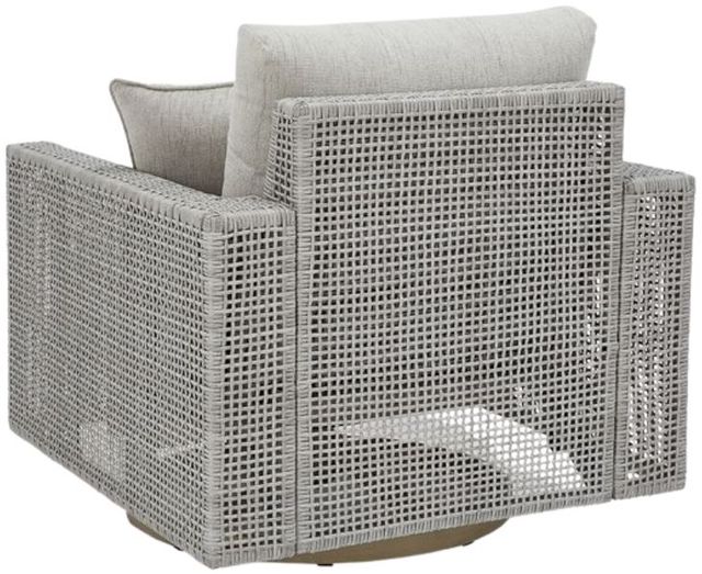 Signature Design by Ashley® Seton Creek Gray Outdoor Fabric/Resin Wicker Swivel Lounge-3