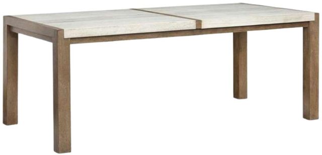 Magnussen Home® Plum Creek Sierra Brown Dining Table with Marble Top-0