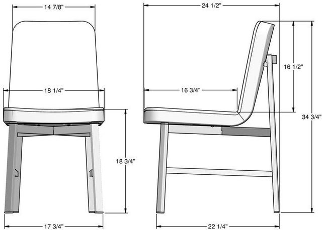 Amisco Customizable Waverly Dining Side Chair-2