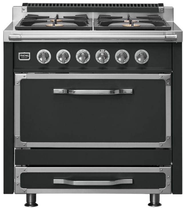 Viking® Tuscany 36" Antique Bronze Pro Style Dual Fuel Range-0