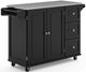 homestyles® Dolly Madison Black Kitchen Cart-0