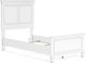 Signature Design by Ashley® Fortman White Twin Panel Bed-3