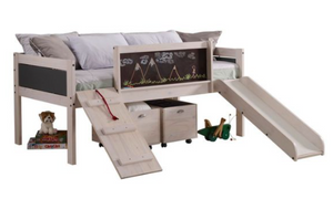Sawyer Low Loft Storage Bed And Blackboard