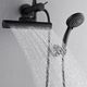 Forno Acqua AcquaFALL Mini Matte Black 8" Retrofit Shower System 1.8 GPM-4