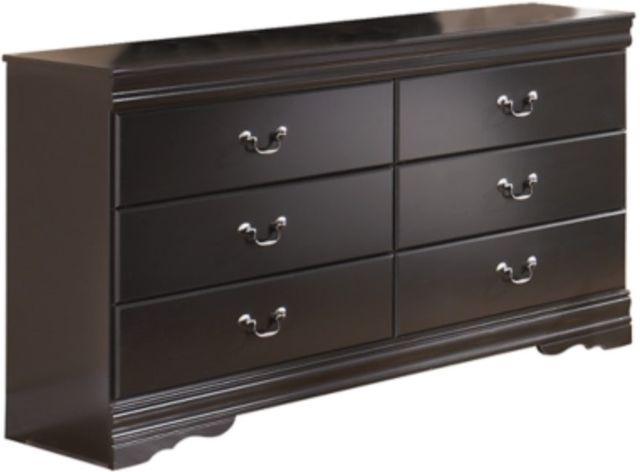 Signature Design by Ashley® Huey Vineyard 4-Piece Black Queen Sleigh Headboard Bed Set-3