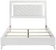 Coaster® Cassia White High Gloss Queen Panel Bed-2