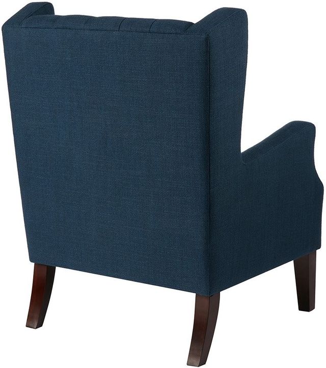 Olliix by Madison Park Navy Maxwell Button Tufted Wing Chair-3