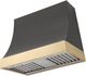 AGA Marquee 36" Slate Wall Mounted Range Hood with Polished Brass Trim-0