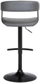 Armen Living Calista Black/Gray Adjustable Bar Stool-4