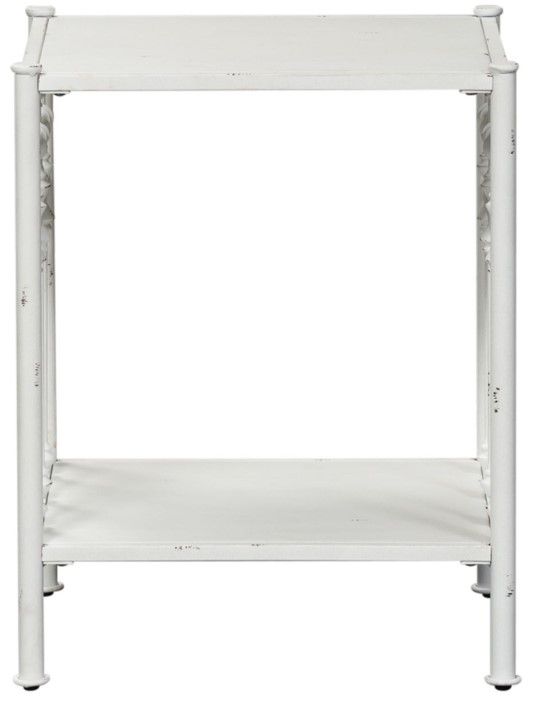 Liberty Furniture Vintage Antique White Open Nightstand-2