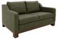 International Furniture Direct Natural Teca Olive Green Loveseat-0