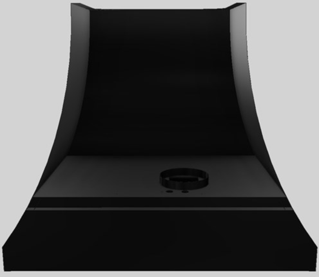 Vent-A-Hood® Designer Series 36" Black Wall Mounted Range Hood-2