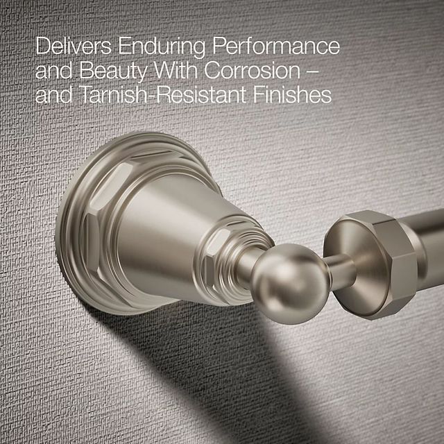 KOHLER® Pinstripe® Vibrant Brushed Nickel Toilet Paper Holder-2