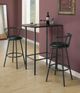 Table de bistro rectangulaire hauteur comptoir, noir, Monarch Specialties®-3