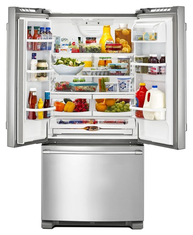 Maytag® 22.1 Cu. Ft. Fingerprint Resistant Stainless Steel French Door Refrigerator-2