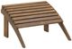 Linon Adirondack Brown Wooden Ottoman-0
