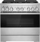 JennAir® NOIR™ 36" Stainless Steel Pro Style Dual Fuel Range-0