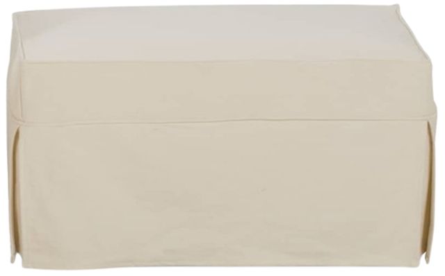 Rowe® Customizable Nantucket Slipcovered Ottoman-0