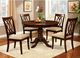 Furniture of America® Carlisle Brown Cherry Round Dining Table-1