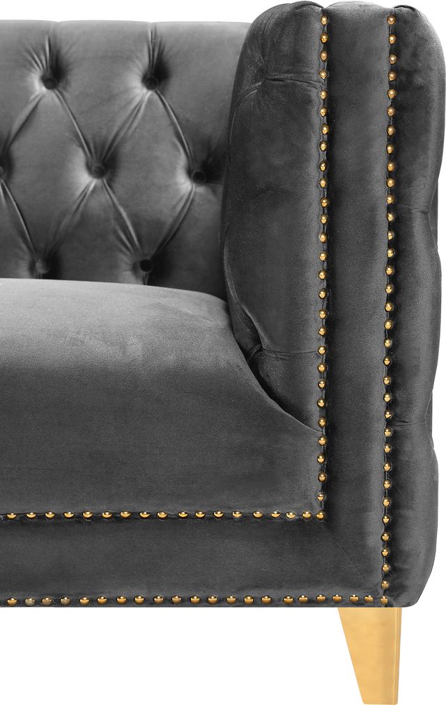 Meridian Furniture Michelle Grey Velvet Loveseat-3