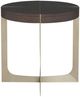Fairfield® Goddard Smoked Stone End Table with Champagne Base-1