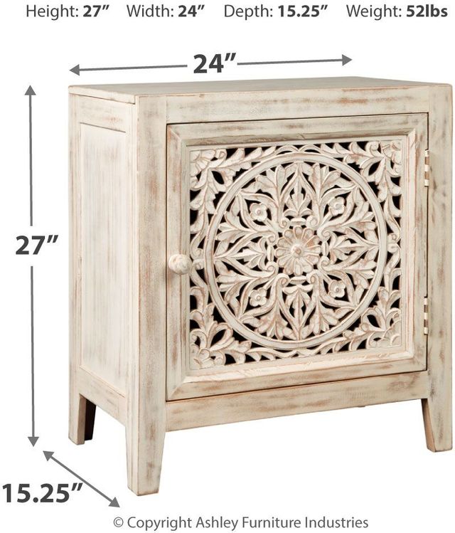 Signature Design by Ashley® Fossil Ridge White Accent Cabinet-3