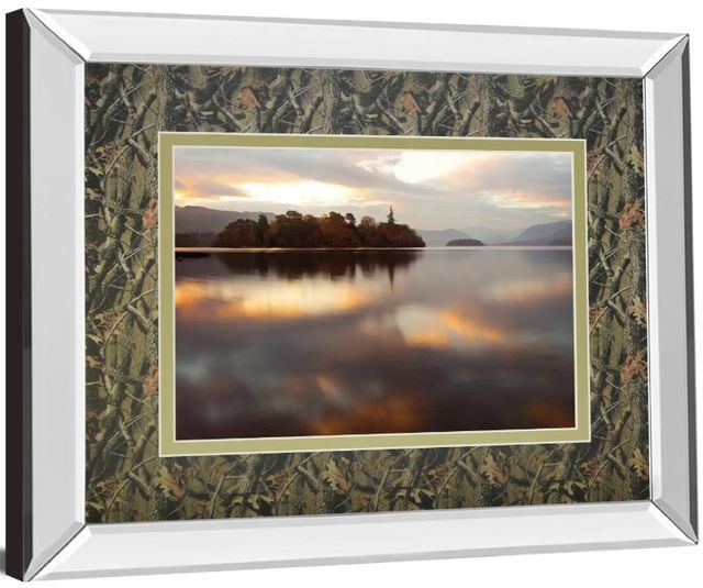 Classy Art Golden Lake by Peter Adams Mirror Framed Wall Art-1