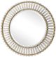 Uttermost® Denali Brushed Gold Round Mirror-0