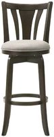 Armen Living Elle 2-Piece Dark Roast/Slip Gray Barstool Set-2