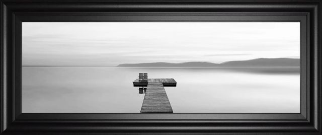 Classy Art Black and White Water Panel XII by James McLoughlin Wall Art-0