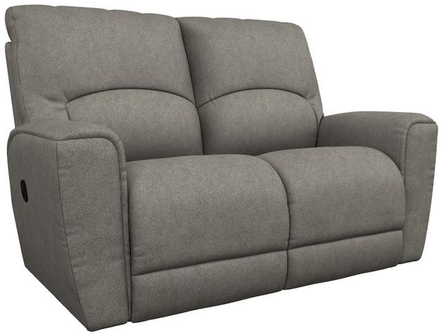 La-Z-Boy® Cassian Charcoal Manual Reclining Loveseat-0