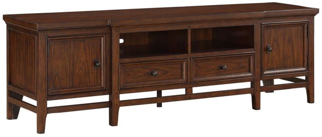 Mazin Furniture Frazier Park Brown Cherry 81'' TV Stand-0