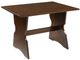 Linon Caron 3-Piece Walnut Backless Nook-4