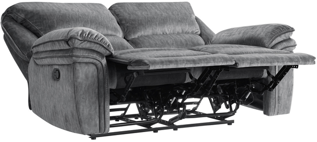 Homelegance® Muirfield Gray Manual Double Reclining Loveseat-3