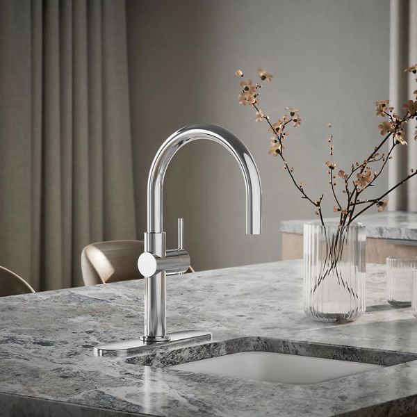 KOHLER® Crue® Polished Chrome Single-Handle Bar Sink Faucet-1
