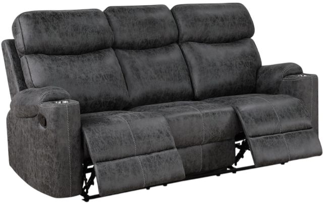 ACME Furniture Hirah Dark Gray Manual Reclining Sofa-1